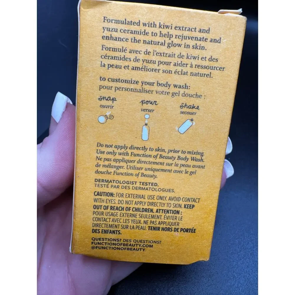 NWT Function Of Beauty Booster Shots(2) Glow & Exfoliate